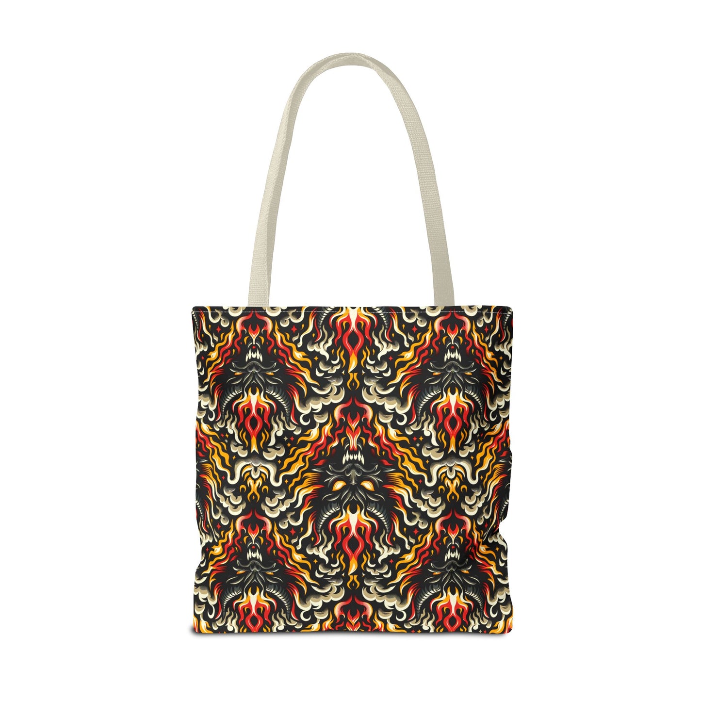 Flame Graphics Maximalist Streetwear Tote Bag - 8404 Design-59