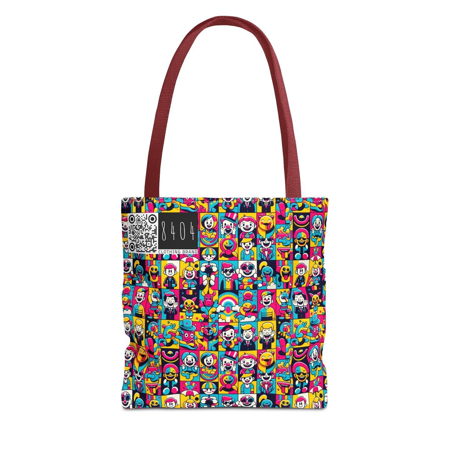 Neon Pop Playful Pop Culture Mashup Tote Bag - 8404 Design-60