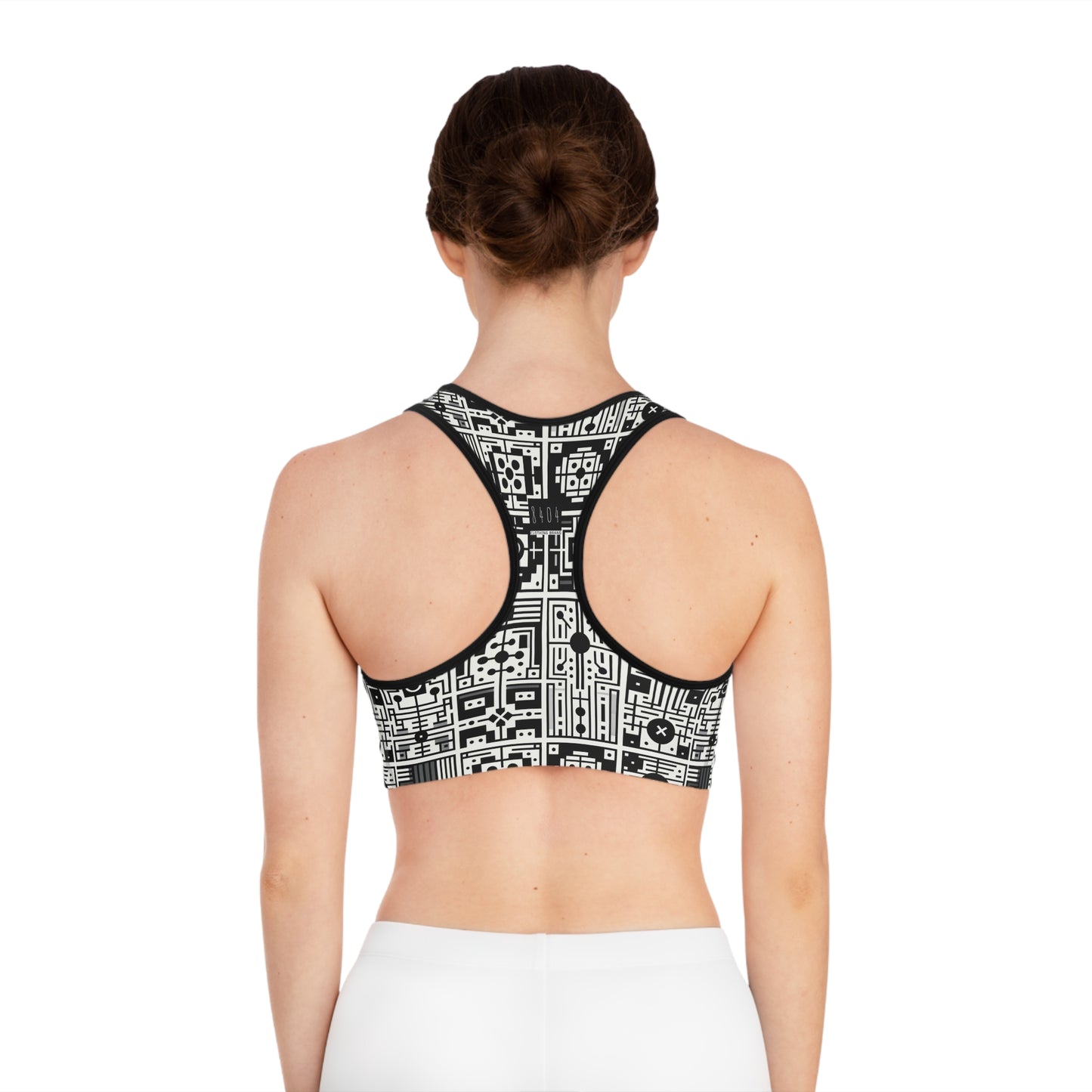Digital Minimalism Minimalist Tech Sports Bra - 8404 Design-55