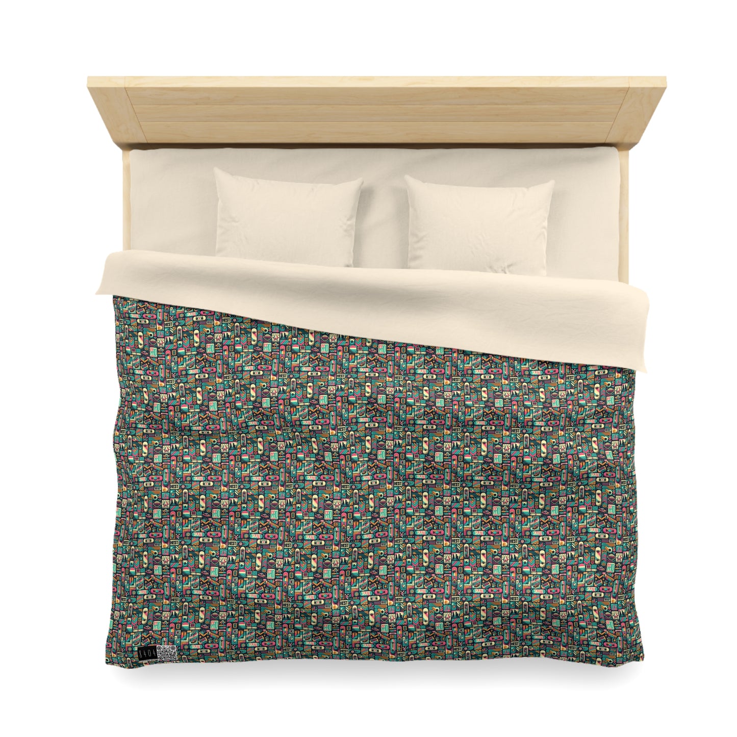 Skate Culture Revival Urban Retro Cool Microfiber Duvet Cover - 8404 Design-61