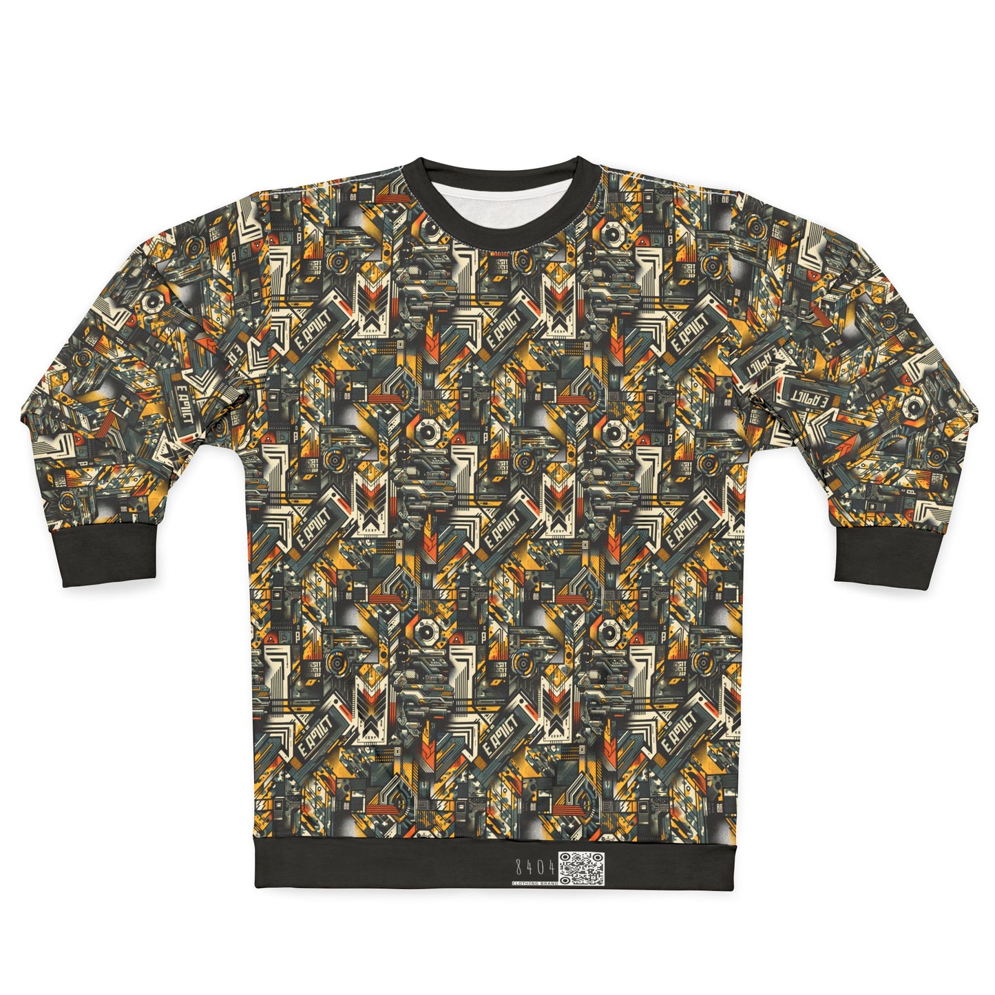 Digital Punk Futuristic Grunge Sweatshirt - 8404 Design-49