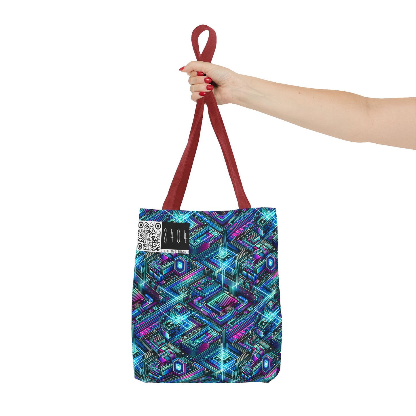 Digital Dreamland Futuristic Tech Aesthetic Tote Bag - 8404 Design-42