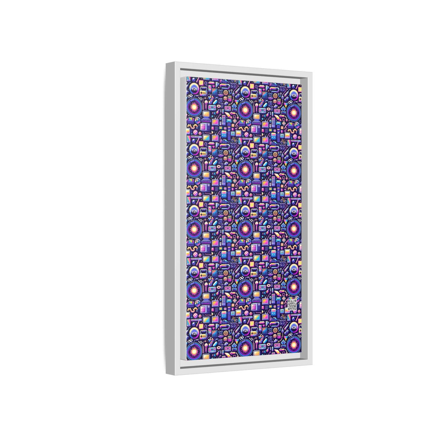 Digital Nostalgia Modern Retro Fusion Matte Canvas, Framed (multi-Color) - 8404 Design-64 B