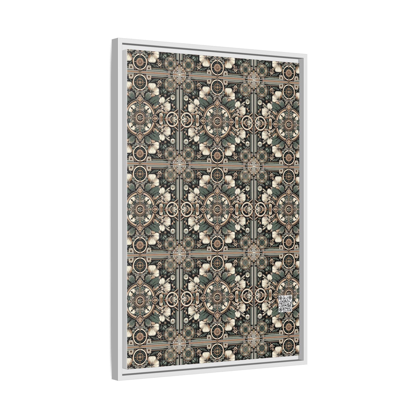 Cyber Garden Party Tech Garden Extravaganza Matte Canvas, Framed (multi-Color) - 8404 Design-66 A