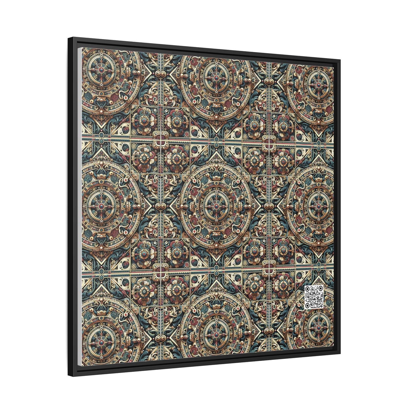 Urban Renaissance Historical Fusion With Street Edge Matte Canvas, Framed (multi-Color) - 8404 Design-57 A