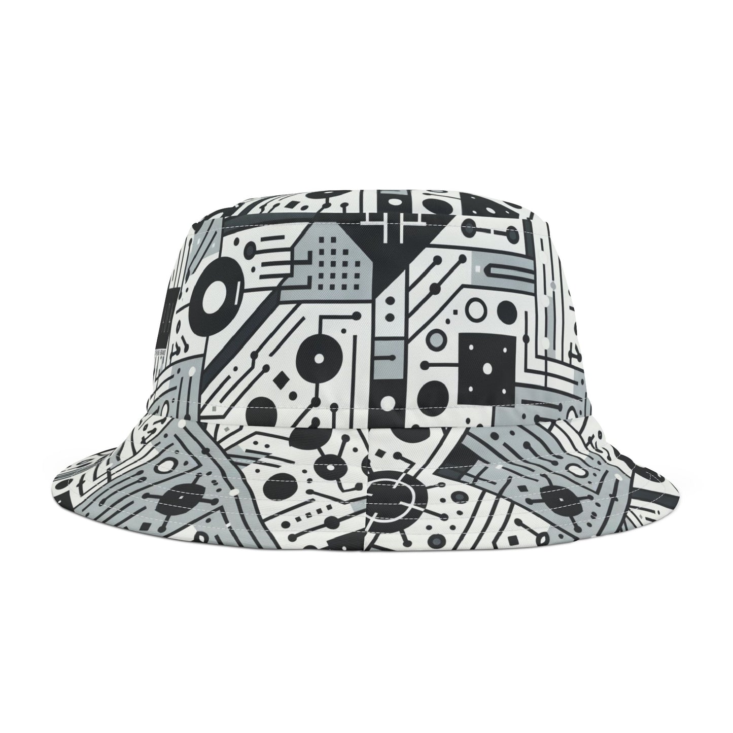 Digital Minimalism Minimalist Tech Bucket Hat - 8404 Design-48