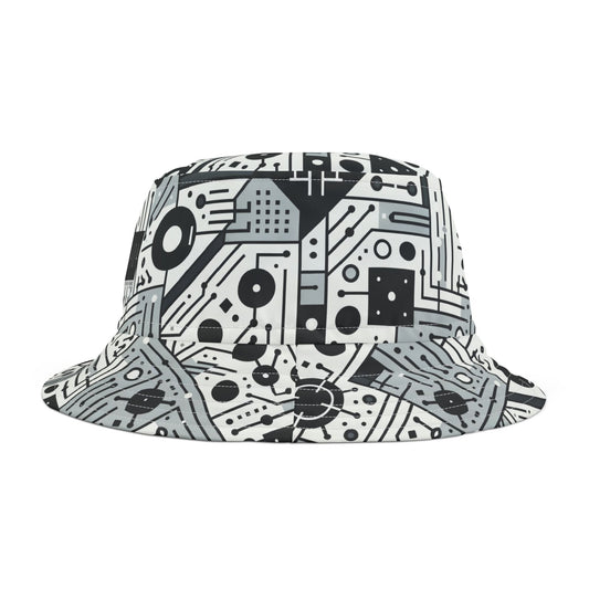 Digital Minimalism Minimalist Tech Bucket Hat - 8404 Design-48