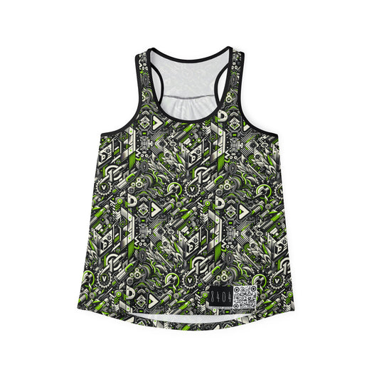 Graffiti Tech Fusion Bold Streetwear Fusion Women's Tank Top - 8404 Design-59