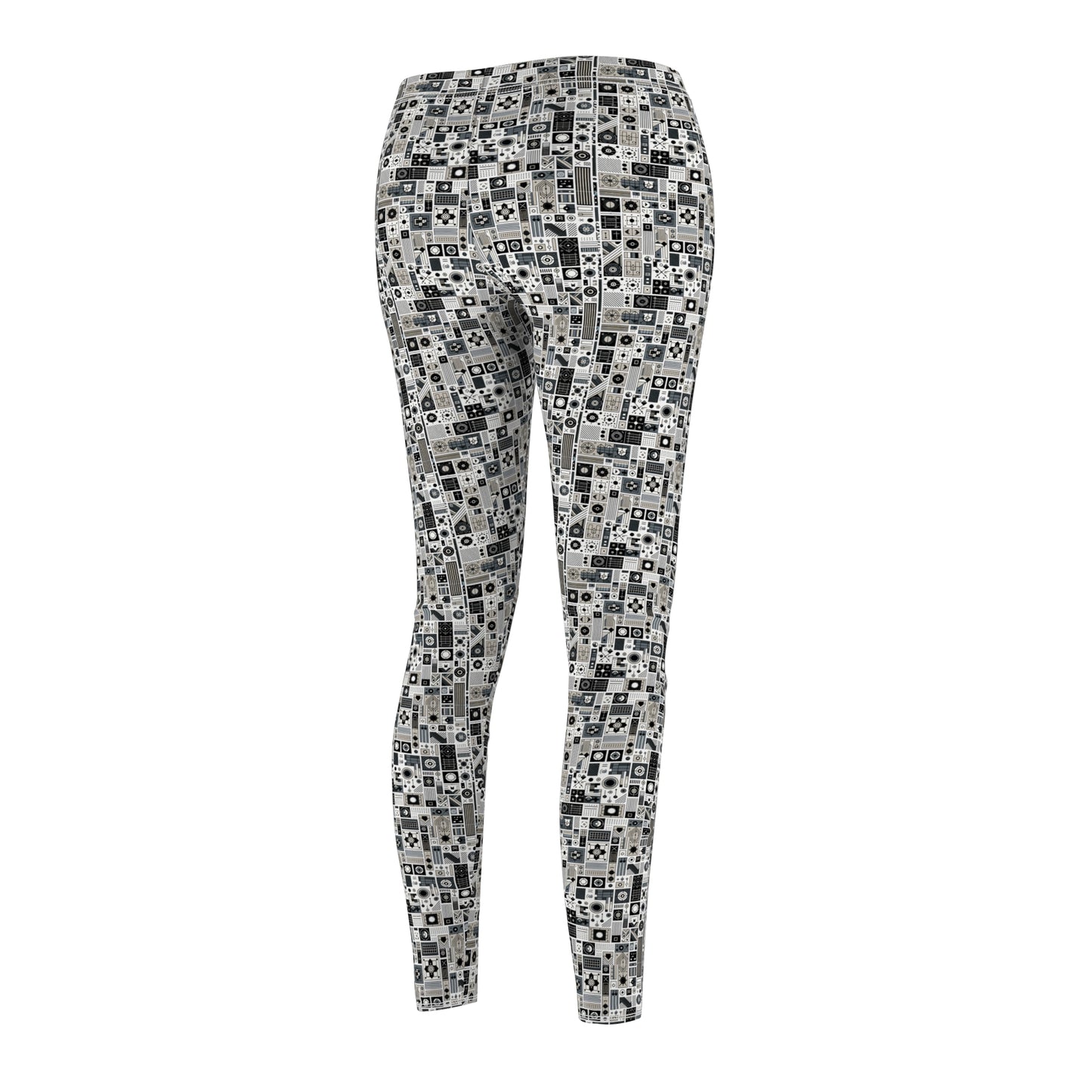 Digital Minimalism Minimalist Tech Women's Cut & Sew Casual Leggings - 8404 Design-45