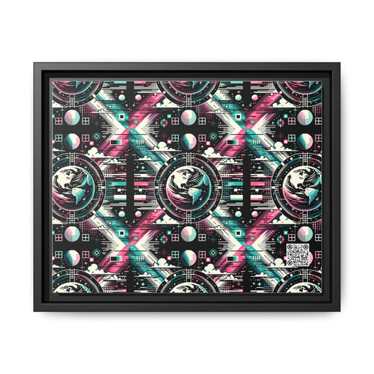 Digital Artistry Digital-native Streetwear Matte Canvas, Framed (multi-color) - 8404 Design-62 A