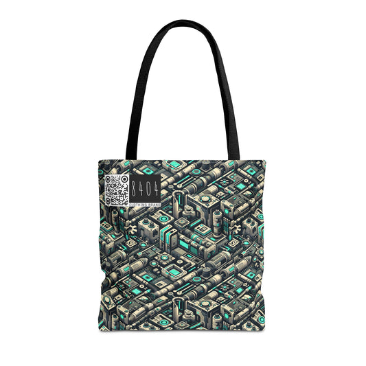 Tech Utility Fusion Modern Tech Streetwear Tote Bag - 8404 Design-49