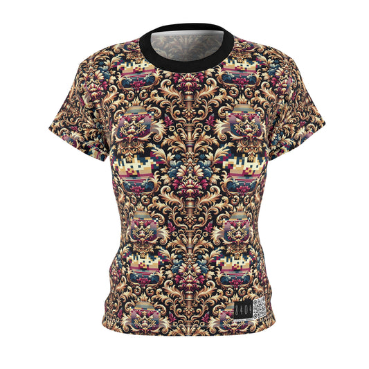 Digital Renaissance Modern Baroque Fusion Women's Cut & Sew Tee - 8404 Design-53