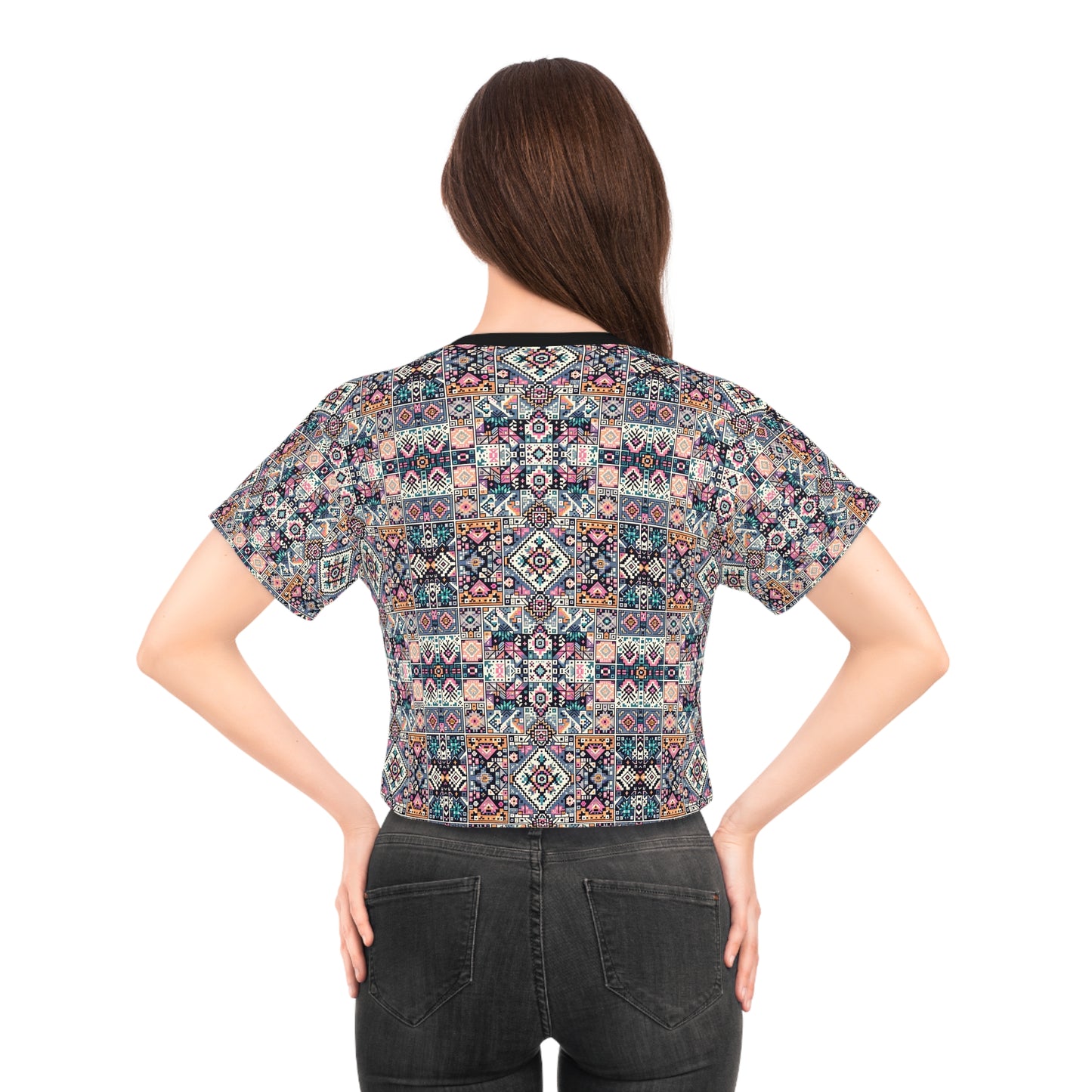 Digital Artisanal Fusion Digital Artisanal Crop Tee - 8404 Design-65