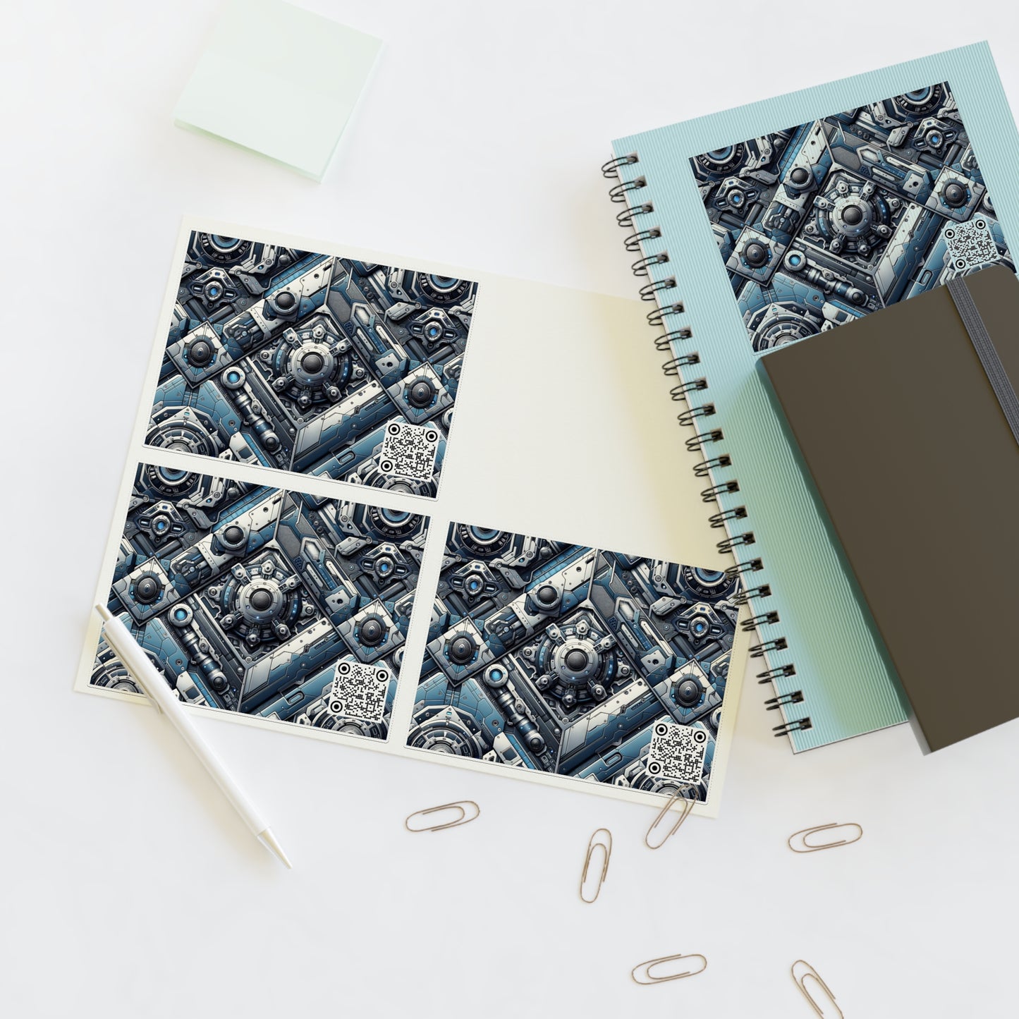 Tech Utility Fusion Tech-Forward Utility With a Futuristic Edge Sticker Sheets - 8404 Design-43