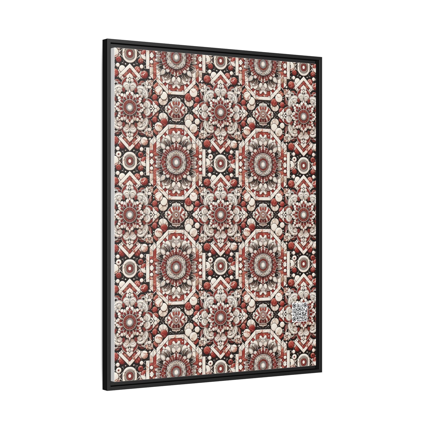 Neo Jomon Sculptural Aesthetics Artisanal Streetwear Matte Canvas, Framed (multi-Color) - 8404 Design-55 A