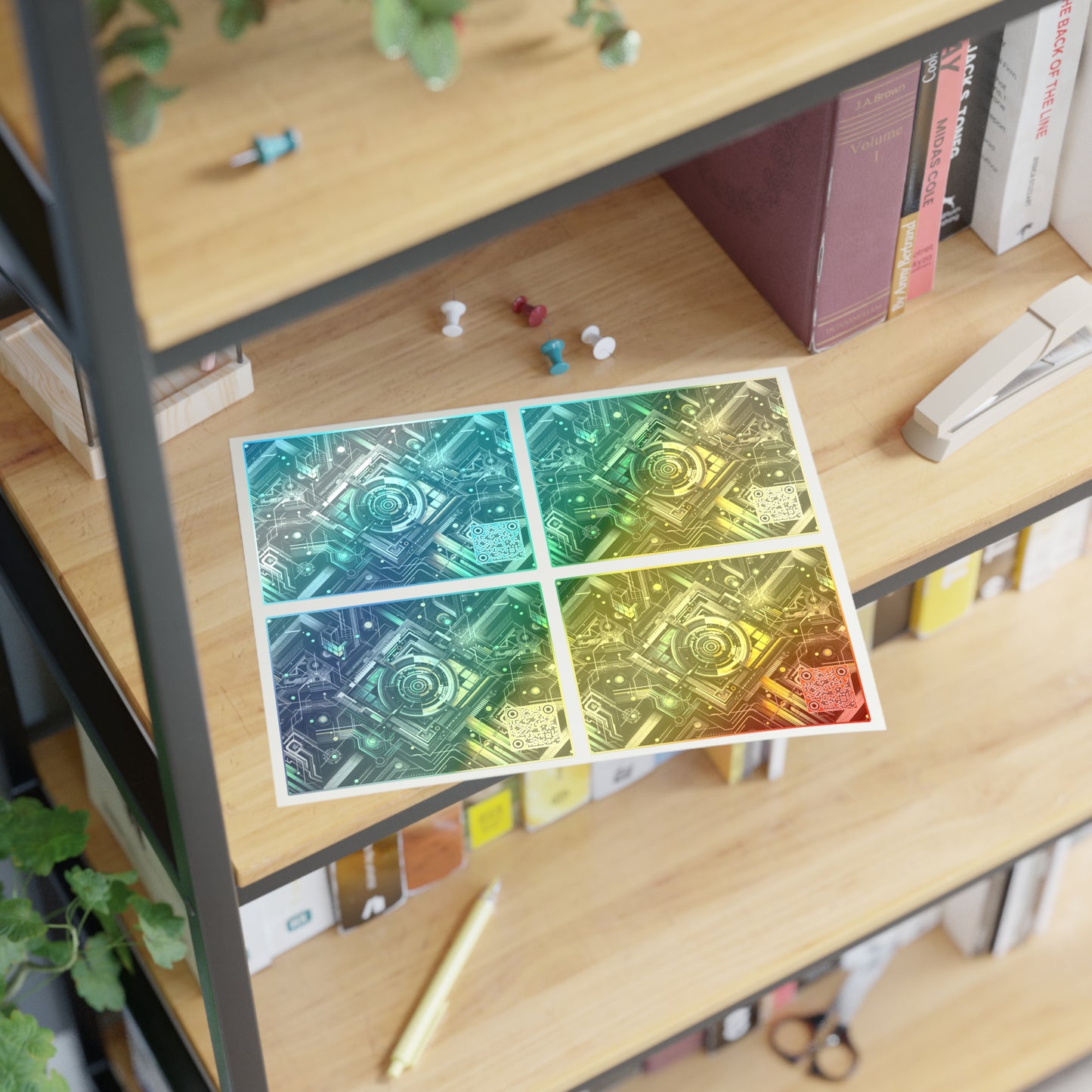 Tech Noir Graphics Tech-Inspired Streetwear Sticker Sheets - 8404 Design-57
