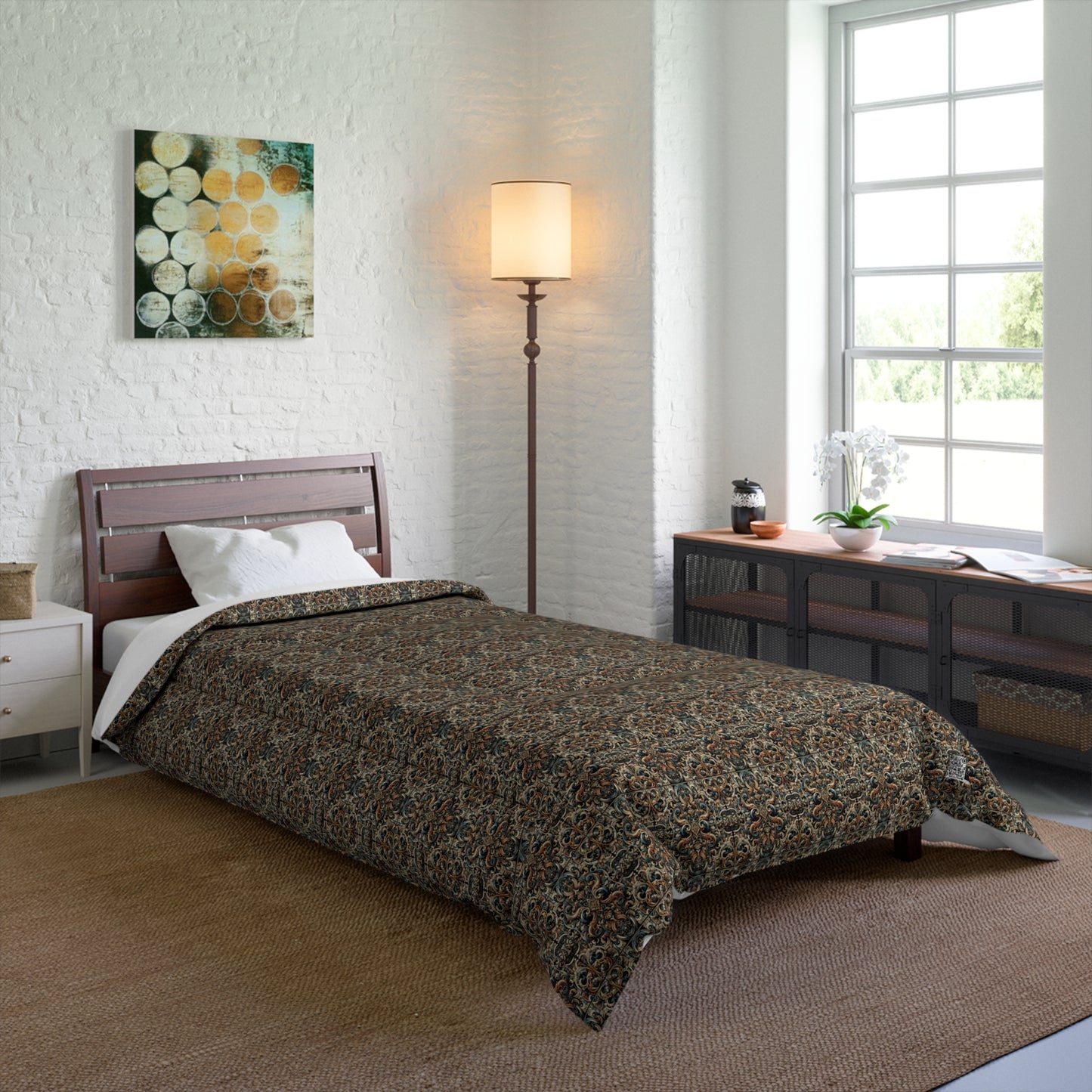 Urban Renaissance Historical Fusion With Street Edge Comforter - 8404 Design-59