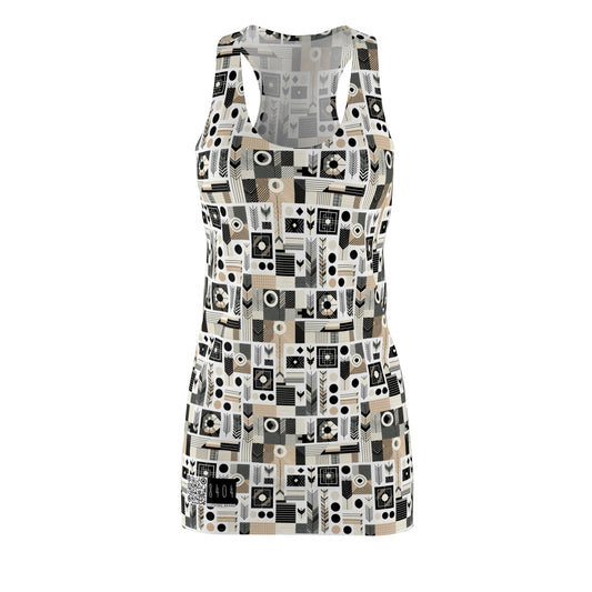 Elevated Athleisure Modern Sophistication With Sporty Elements Women's Cut & Sew Racerback Dress - 8404 Design-57