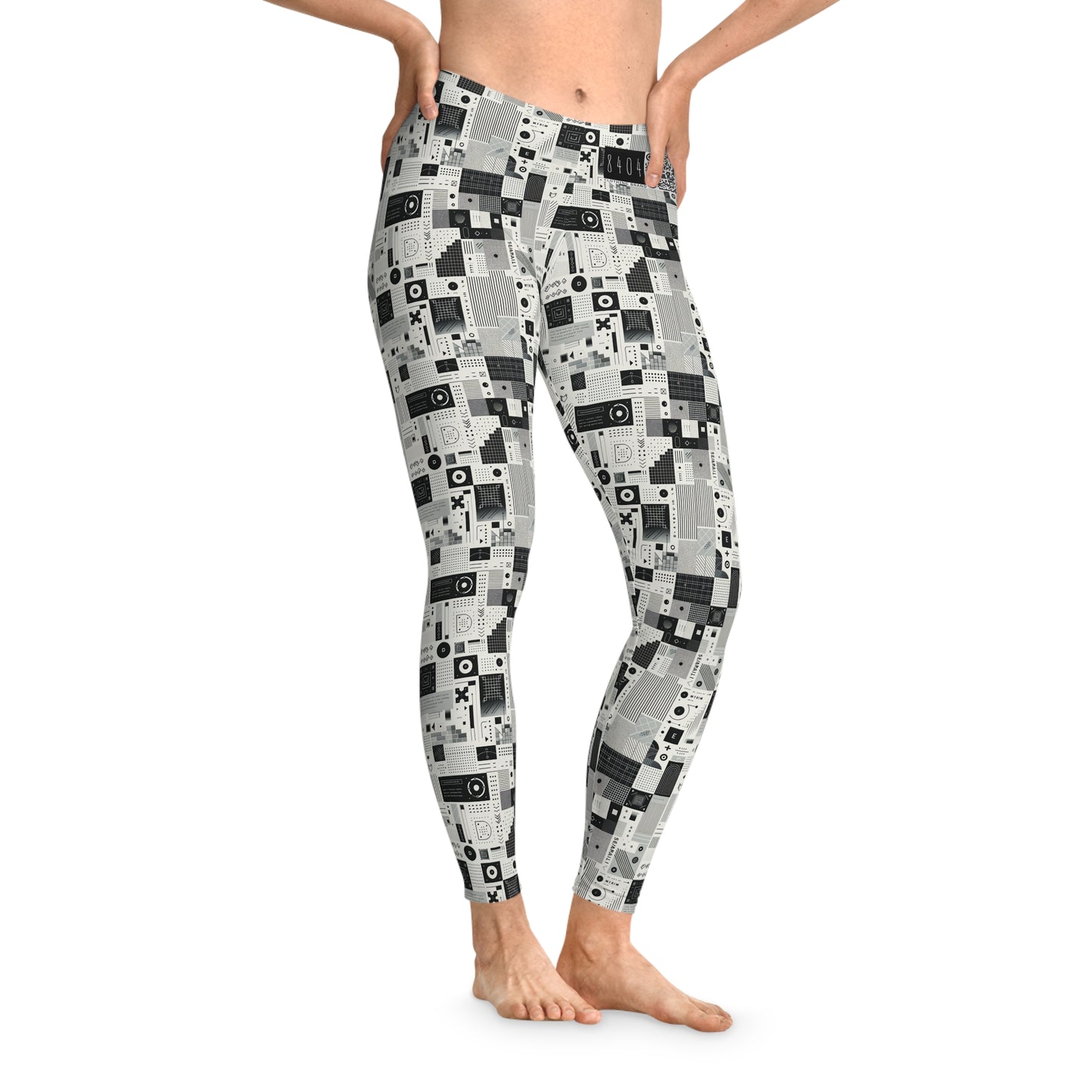 Digital Minimalism Minimalist Tech Stretch Leggings - 8404 Design-50