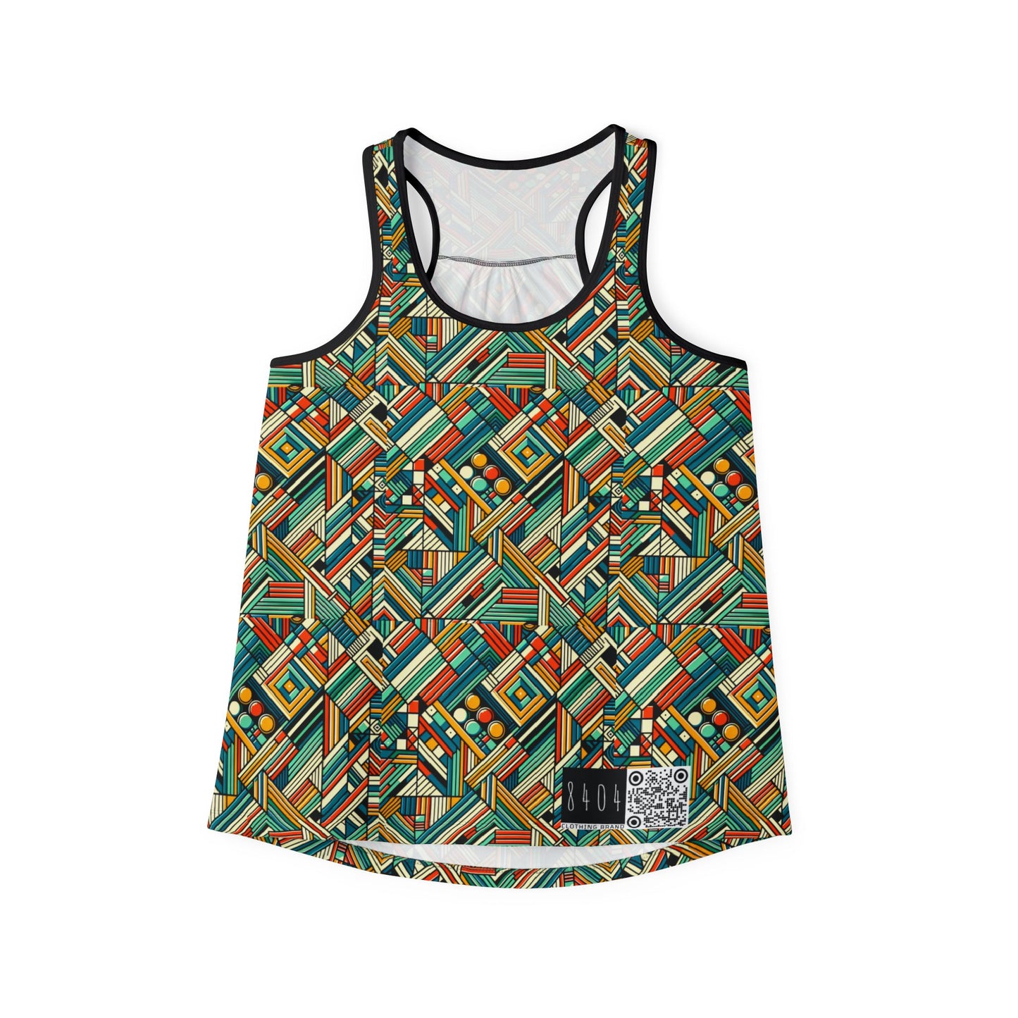 Abstract Graphic Art Modern Artistic Expression Women's Tank Top - 8404 Design-67