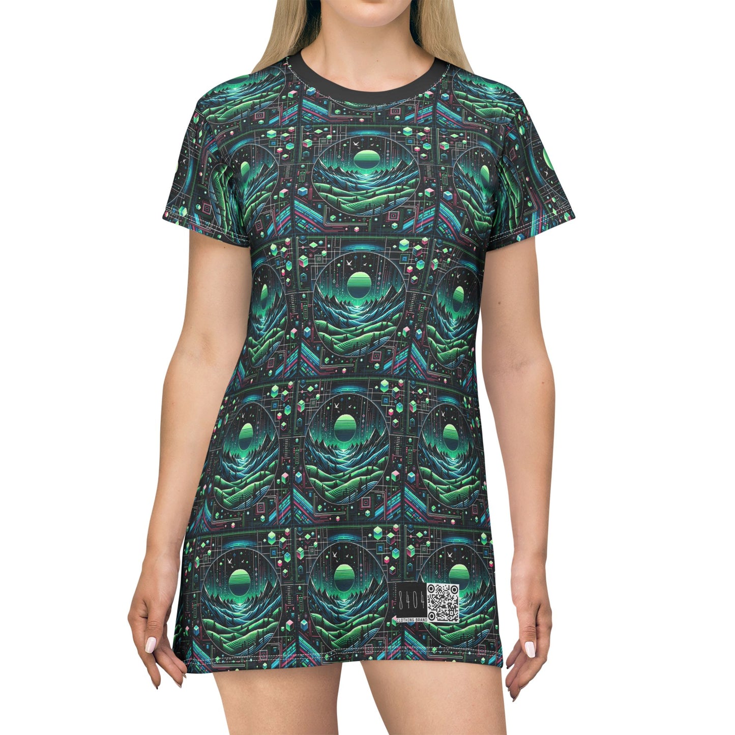 Digital Adventure Graphics Digital Explorer T-Shirt Dress - 8404 Design-59