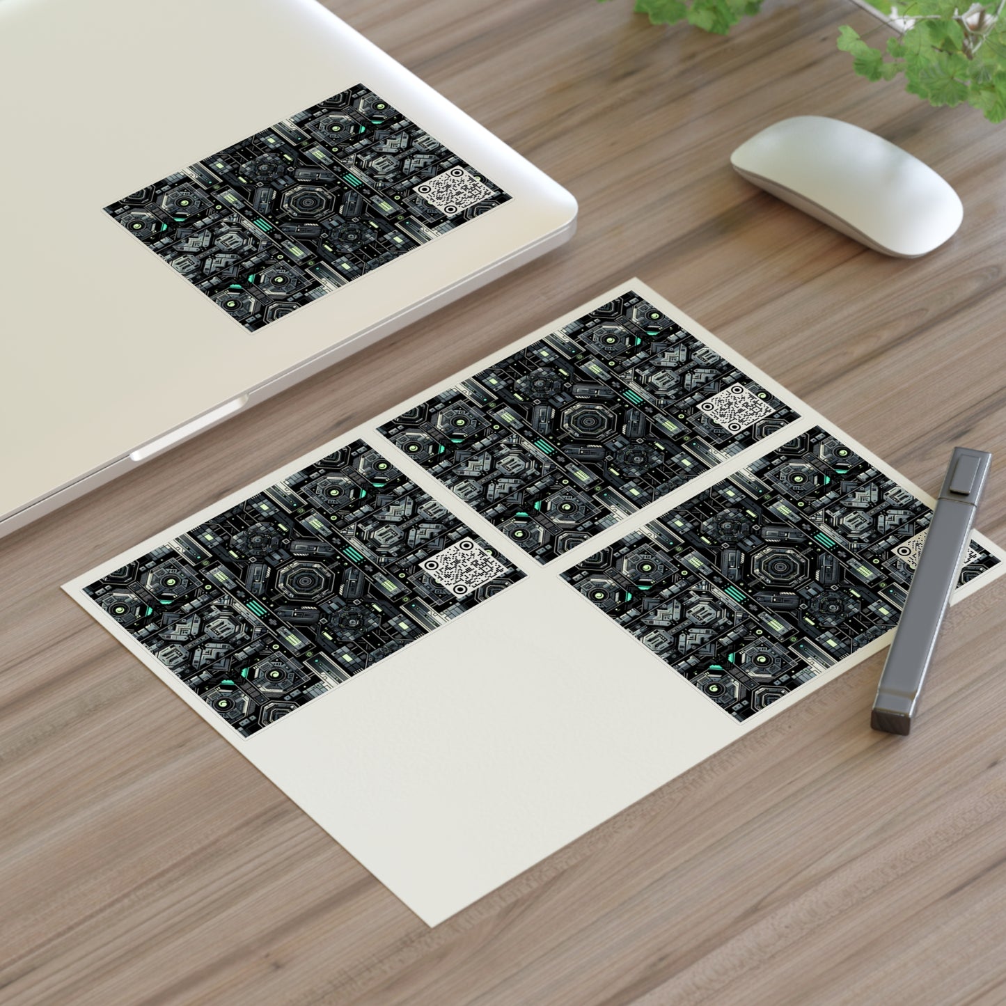 Tech Noir Tech-Forward Minimalism Sticker Sheets - 8404 Design-52