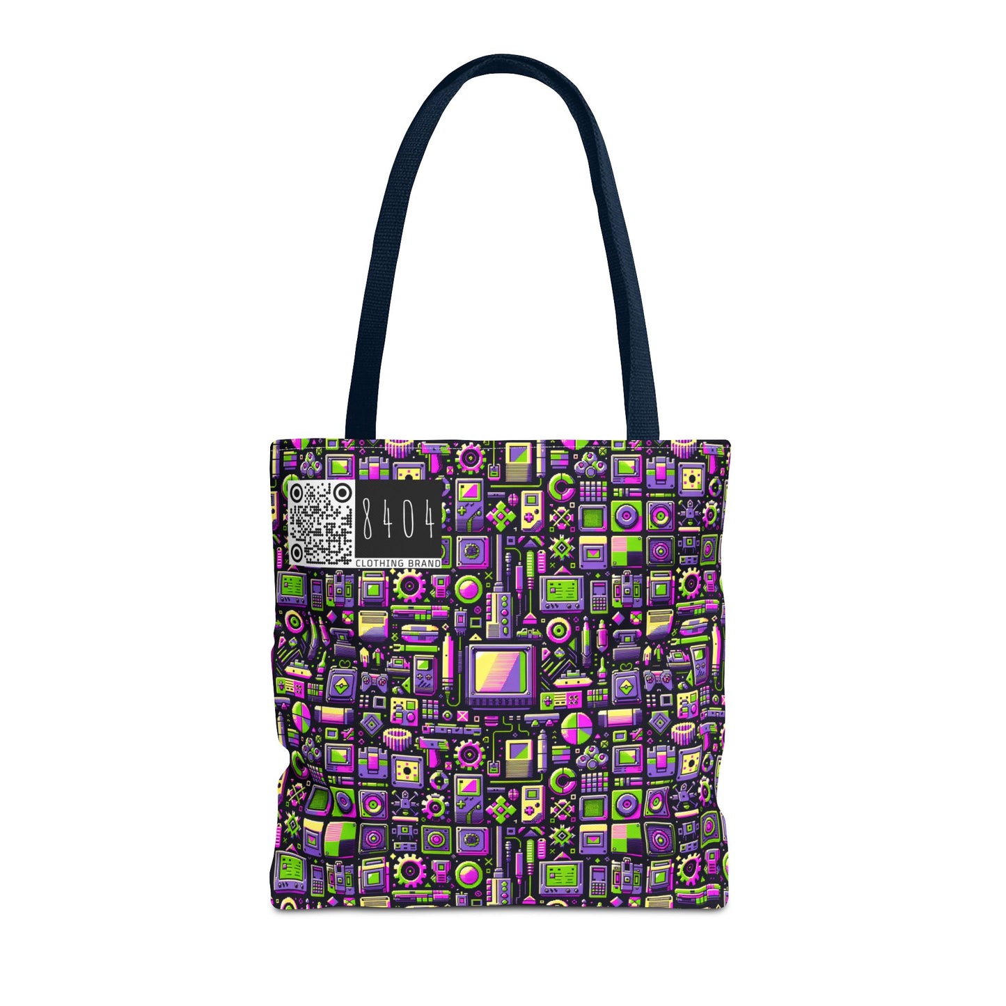 Digital Nostalgia Remix Modern Vintage Fusion Tote Bag - 8404 Design-67