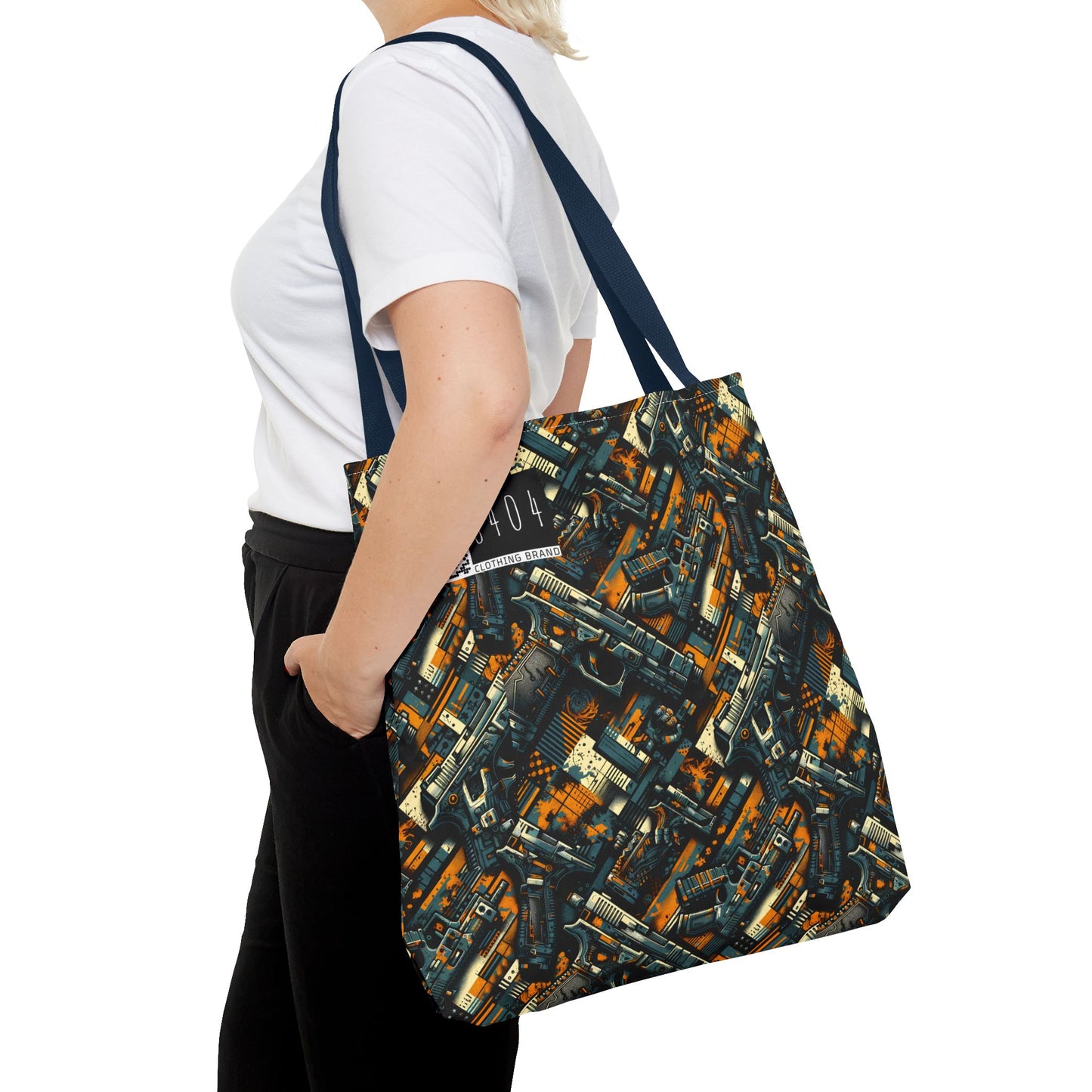 Digital Punk Futuristic Grunge Tote Bag - 8404 Design-47