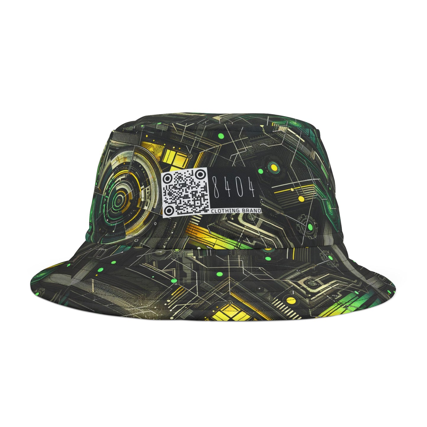 Tech Noir Graphics Tech-Inspired Streetwear Bucket Hat - 8404 Design-57