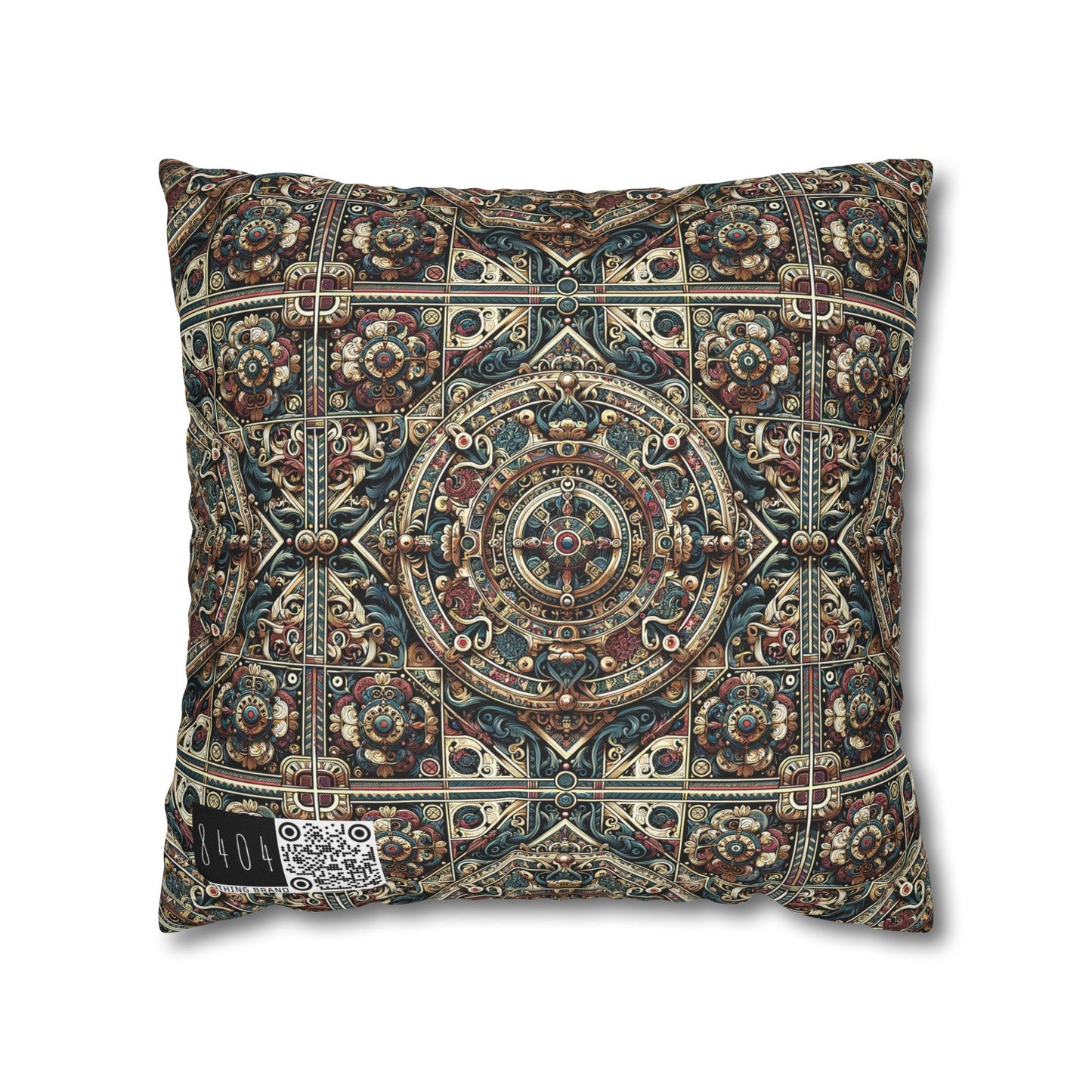 Urban Renaissance Historical Fusion With Street Edge Spun Polyester Square Pillowcase - 8404 Design-57