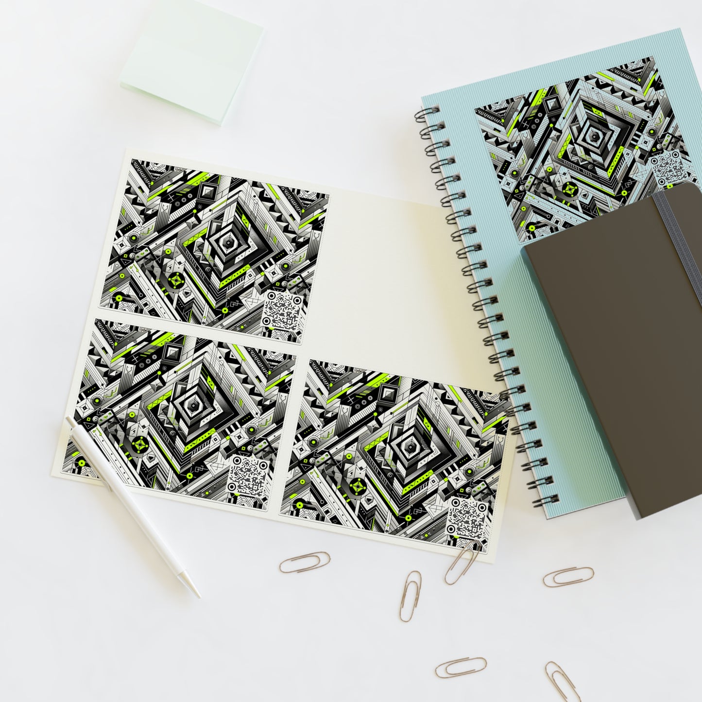 Elevated Sporty Tech Tech-Forward Streetwear Sticker Sheets - 8404 Design-48