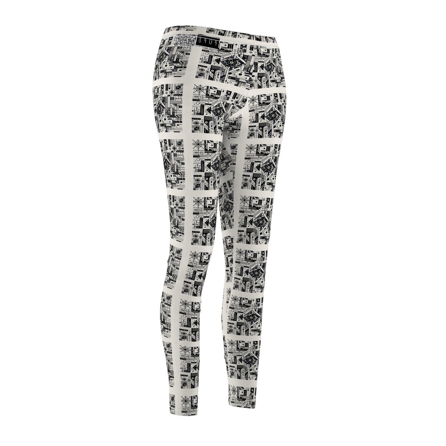 Digital Minimalism Minimalist Tech Women's Cut & Sew Casual Leggings - 8404 Design-47