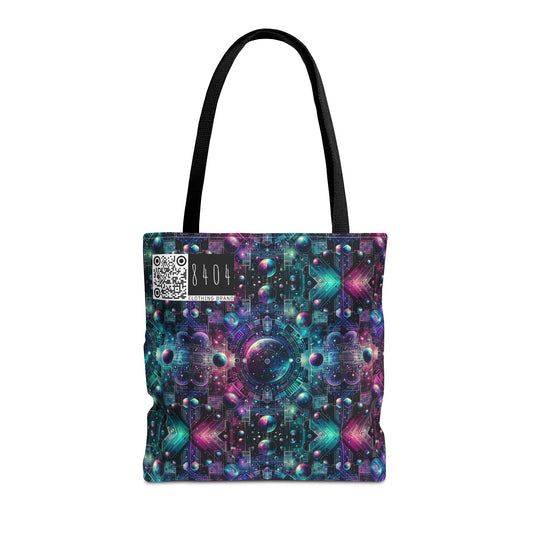 Galactic Hues Tech-Forward Cosmic Fusion Tote Bag - 8404 Design-59