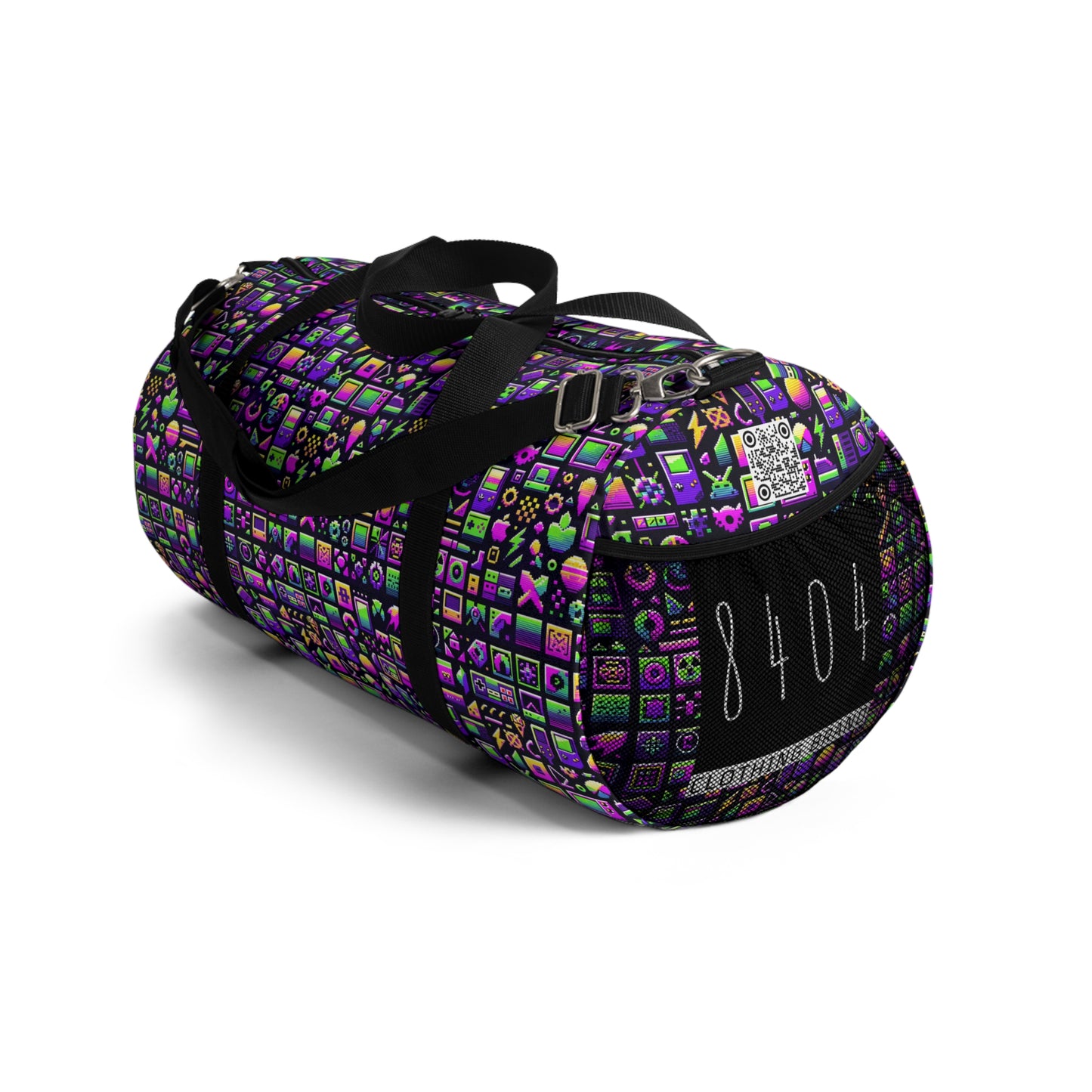 Digital Nostalgia Remix Modern Vintage Fusion Duffel Bag - 8404 Design-49
