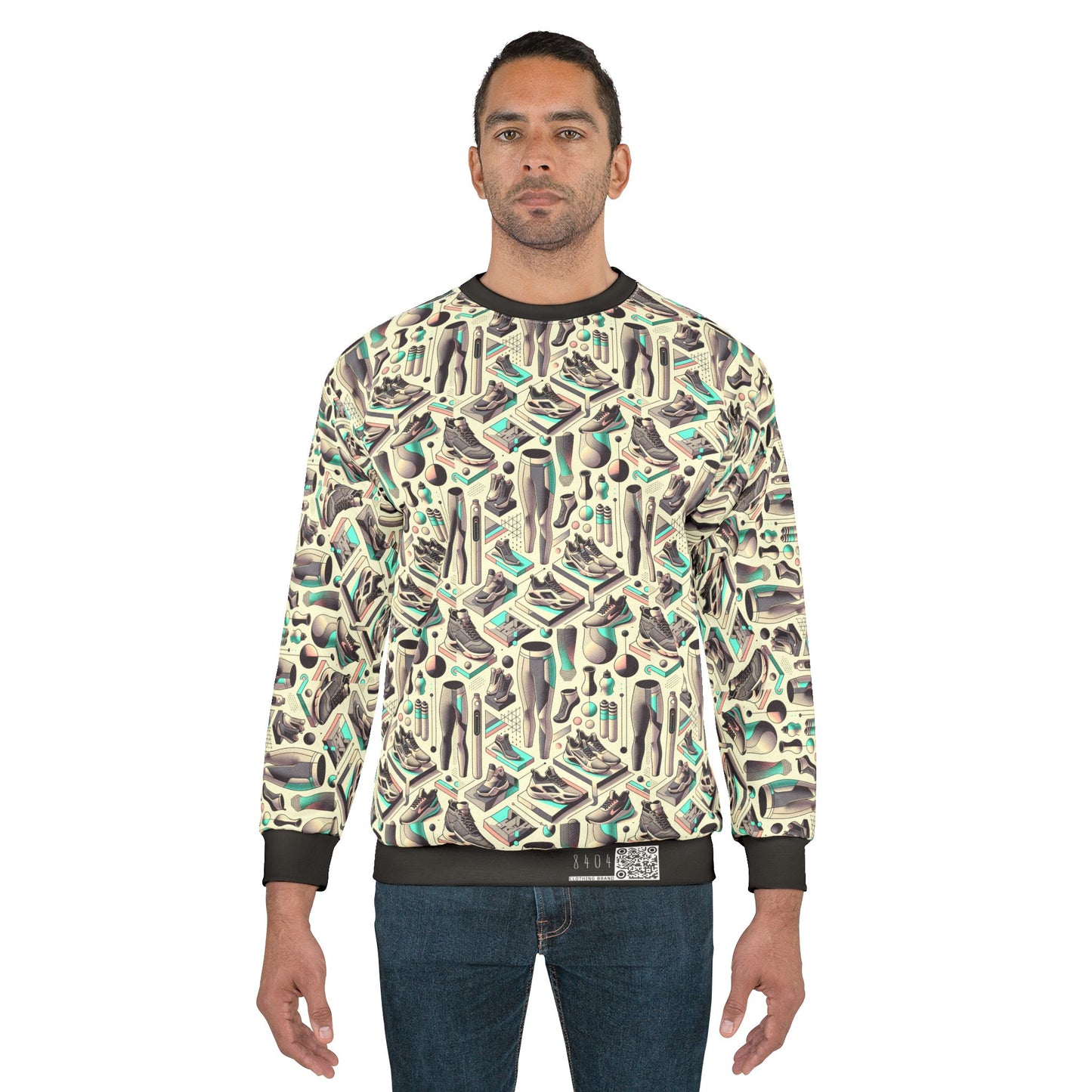 Tech-Infused Athleisure Futuristic Athletic Tech Sweatshirt - 8404 Design-44