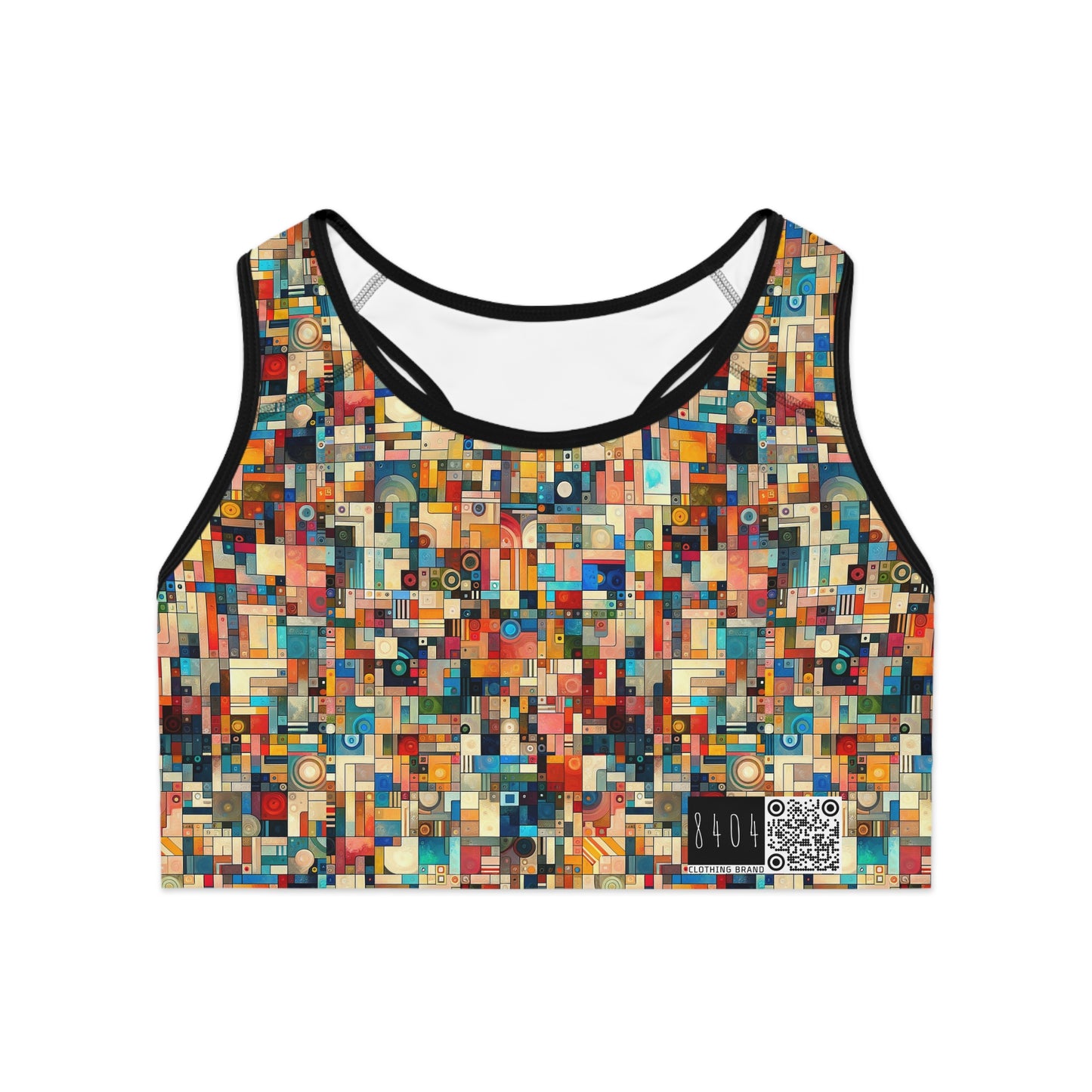 Digital Artistic Expression Artistic Streetwear Sports Bra - 8404 Design-46