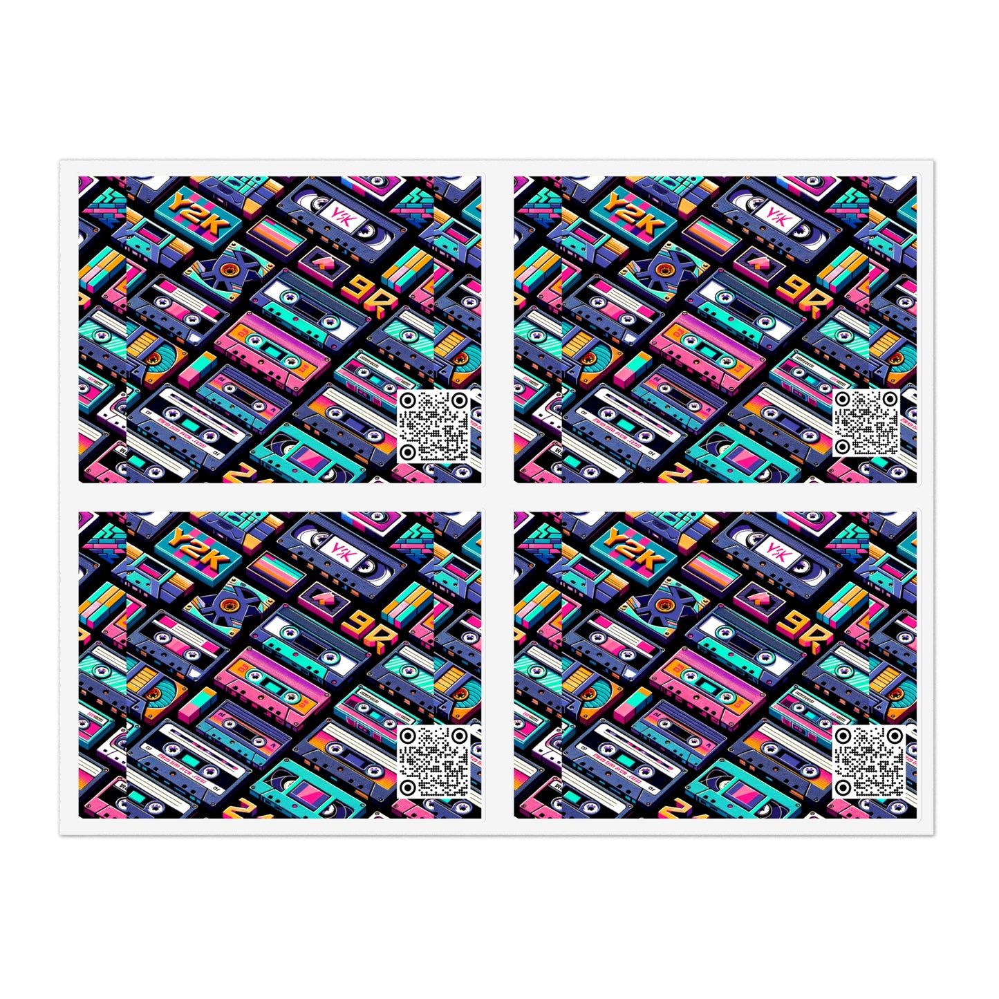 Digital Nostalgia Tech-Inspired Retro Fusion Sticker Sheets - 8404 Design-50
