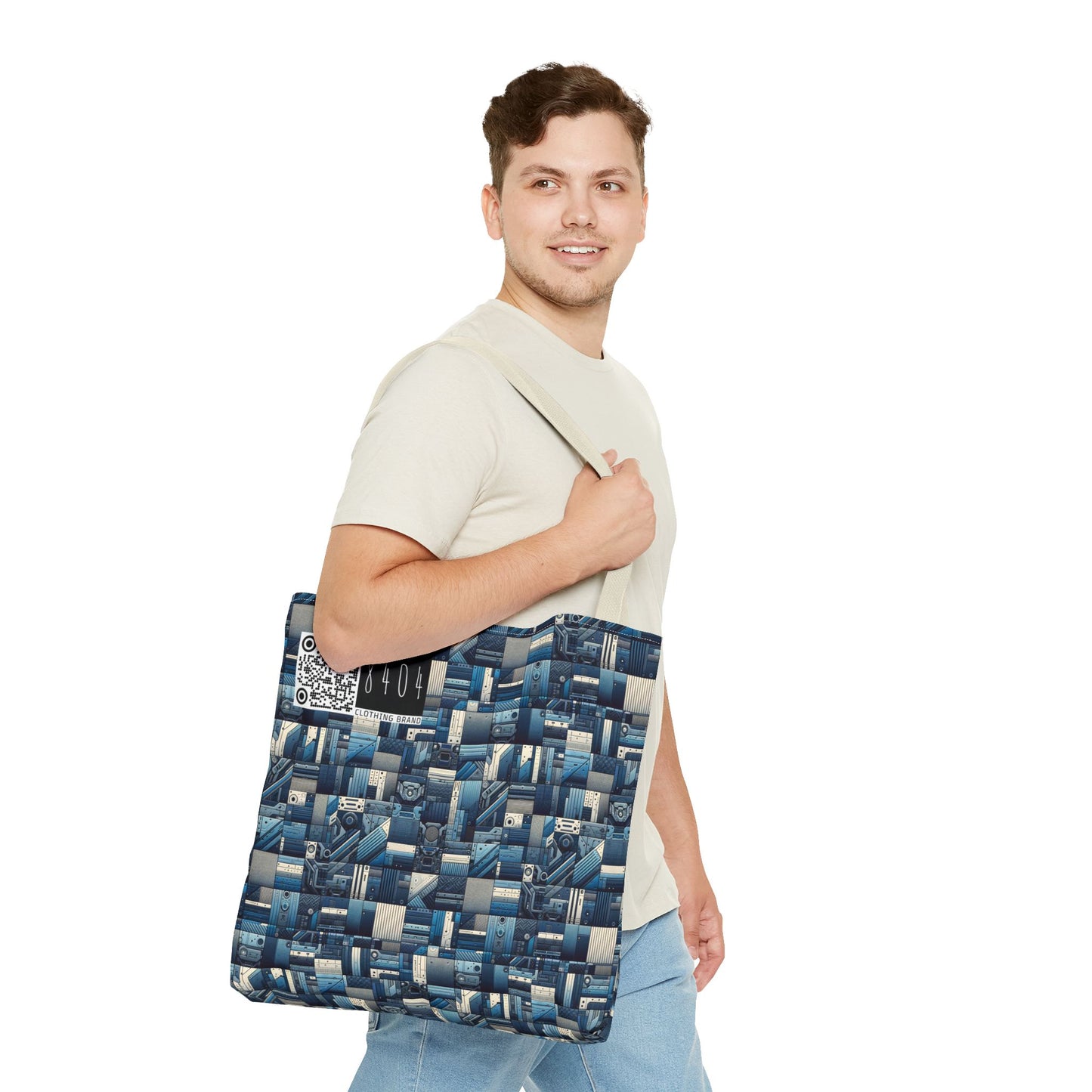 Tech-Inspired Utility Tech-Forward Streetwear With Utilitarian Edge Tote Bag - 8404 Design-44