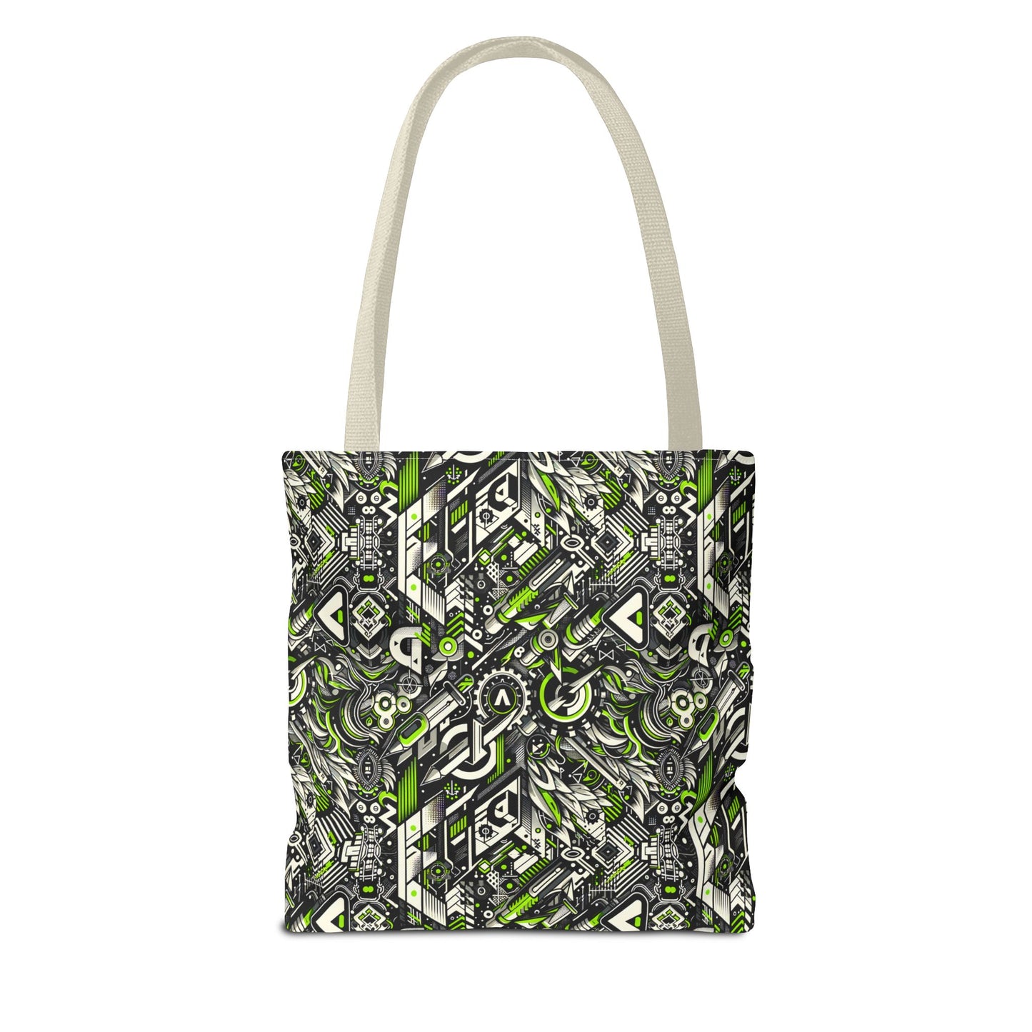 Graffiti Tech Fusion Bold Streetwear Fusion Tote Bag - 8404 Design-59