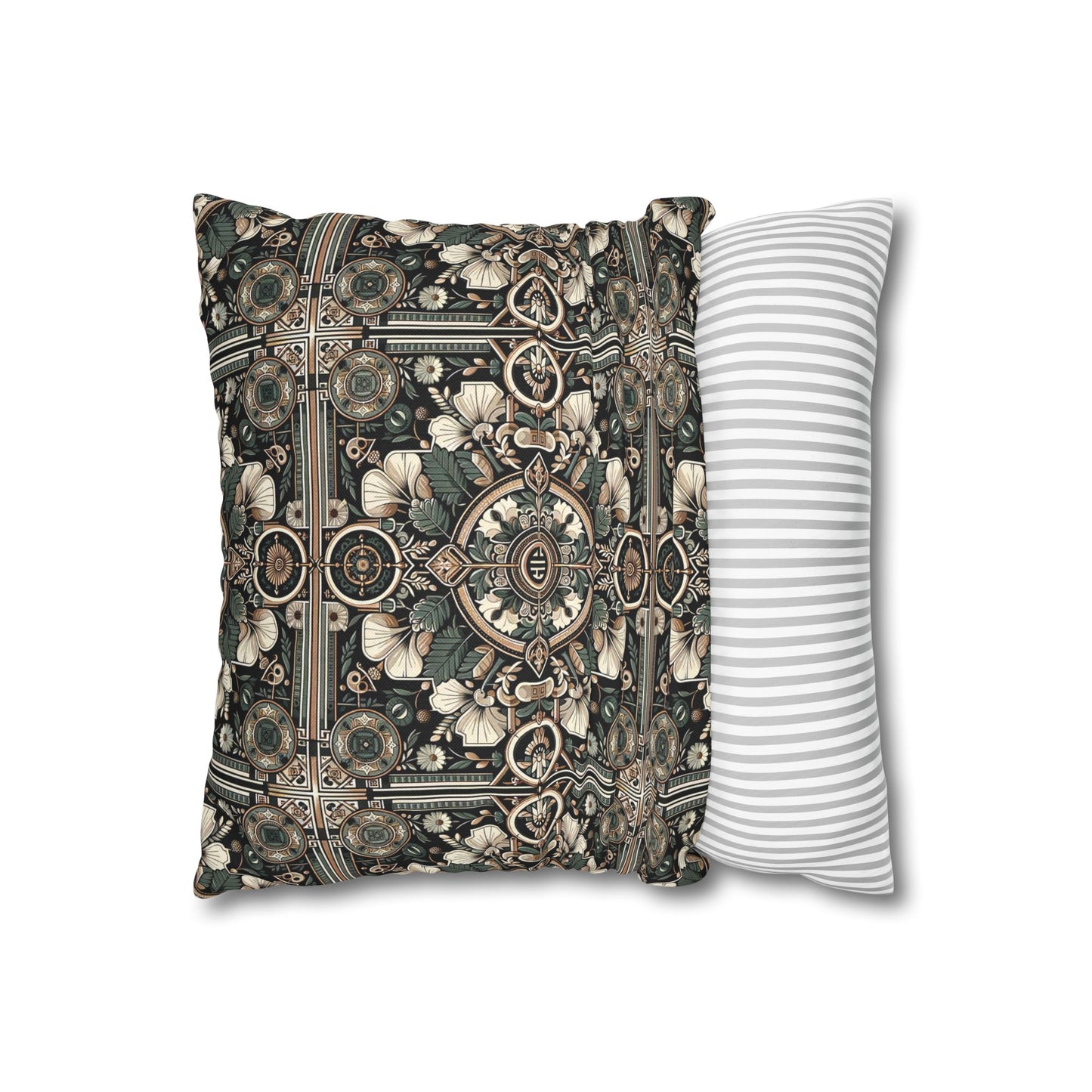 Cyber Garden Party Tech Garden Extravaganza Spun Polyester Square Pillowcase - 8404 Design-66