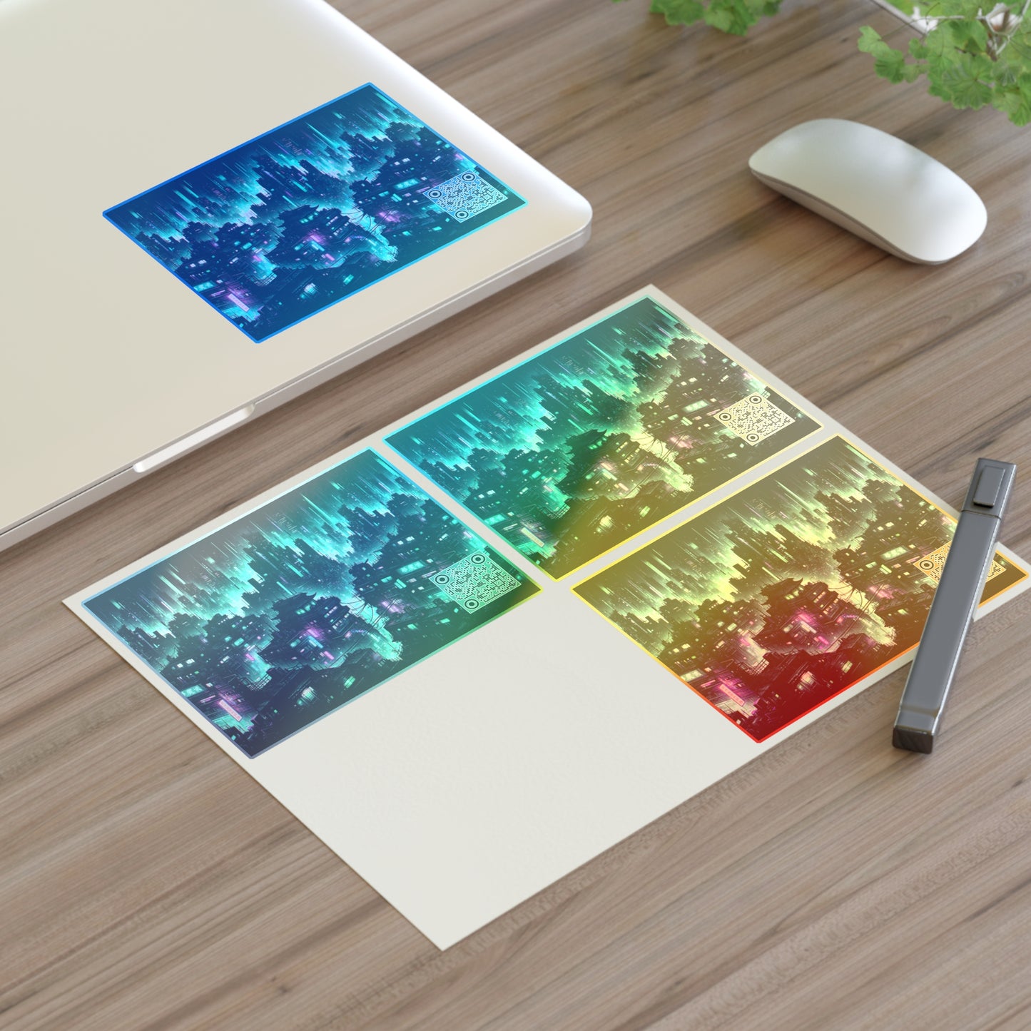 Tech Noir Graphics Futuristic Cyberpunk Sticker Sheets - 8404 Design-56