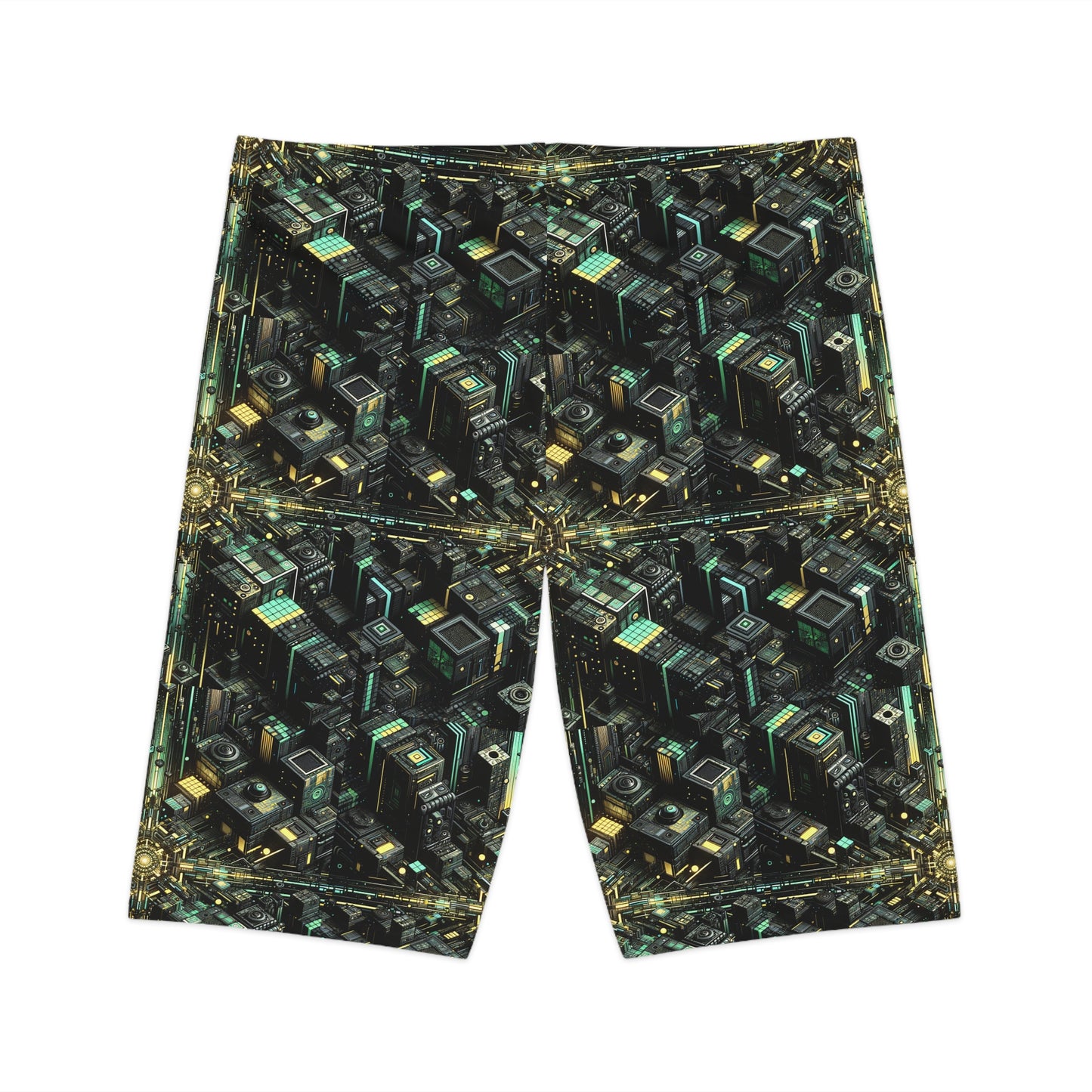 Tech Noir Graphics Tech-Inspired Streetwear Women's Bike Shorts - 8404 Design-66