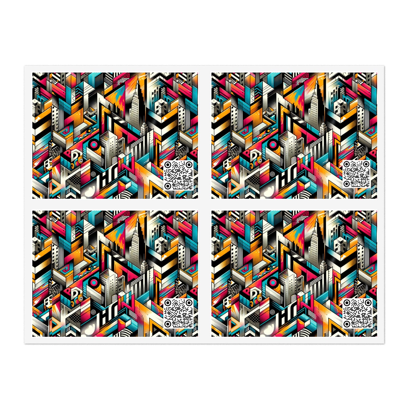 Graffiti Revival Urban Street Art Sticker Sheets - 8404 Design-62