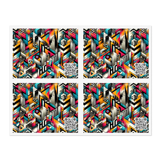 Graffiti Revival Urban Street Art Sticker Sheets - 8404 Design-62