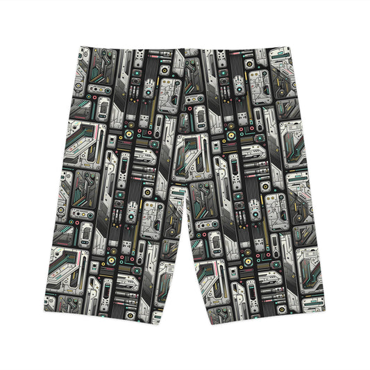Tech Utility Gear Tech-Forward Minimalism Women's Bike Shorts - 8404 Design-45