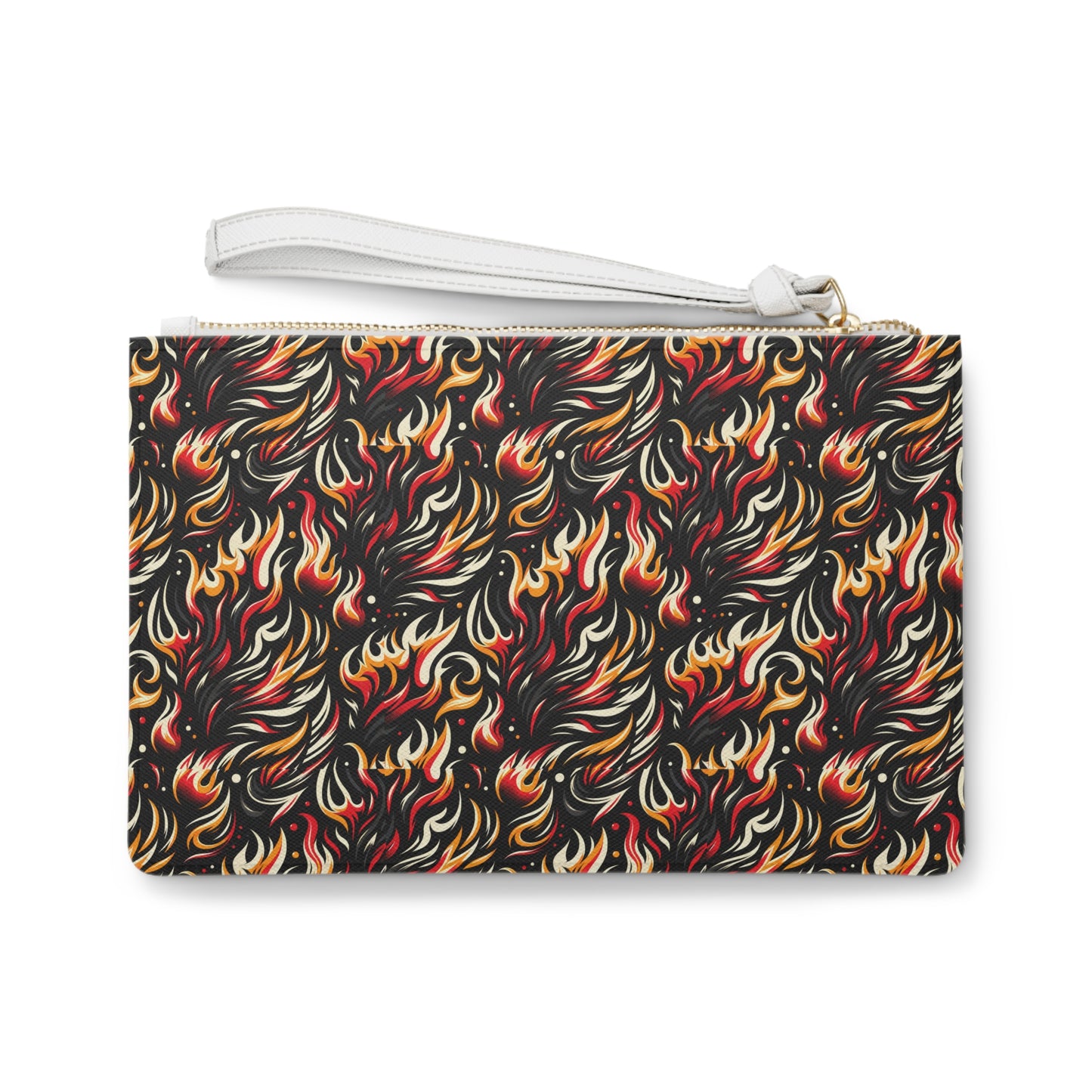 Fire & Flames Bold Streetwear Statement Clutch Bag - 8404 Design-60