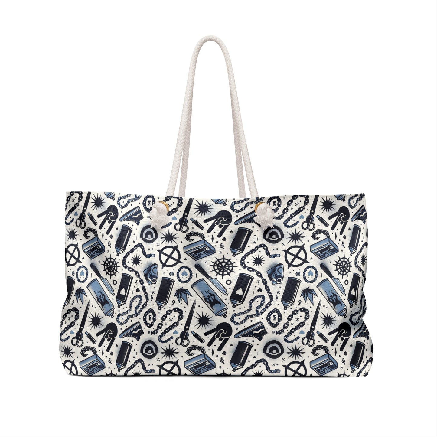 Cultural Rebellion Graphics Edgy and Rebellious With a Hint of Nostalgia Weekender Bag - 8404 Design-57