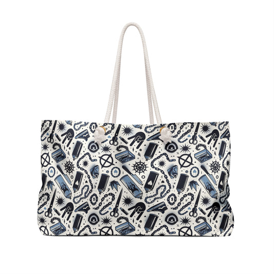 Cultural Rebellion Graphics Edgy and Rebellious With a Hint of Nostalgia Weekender Bag - 8404 Design-57