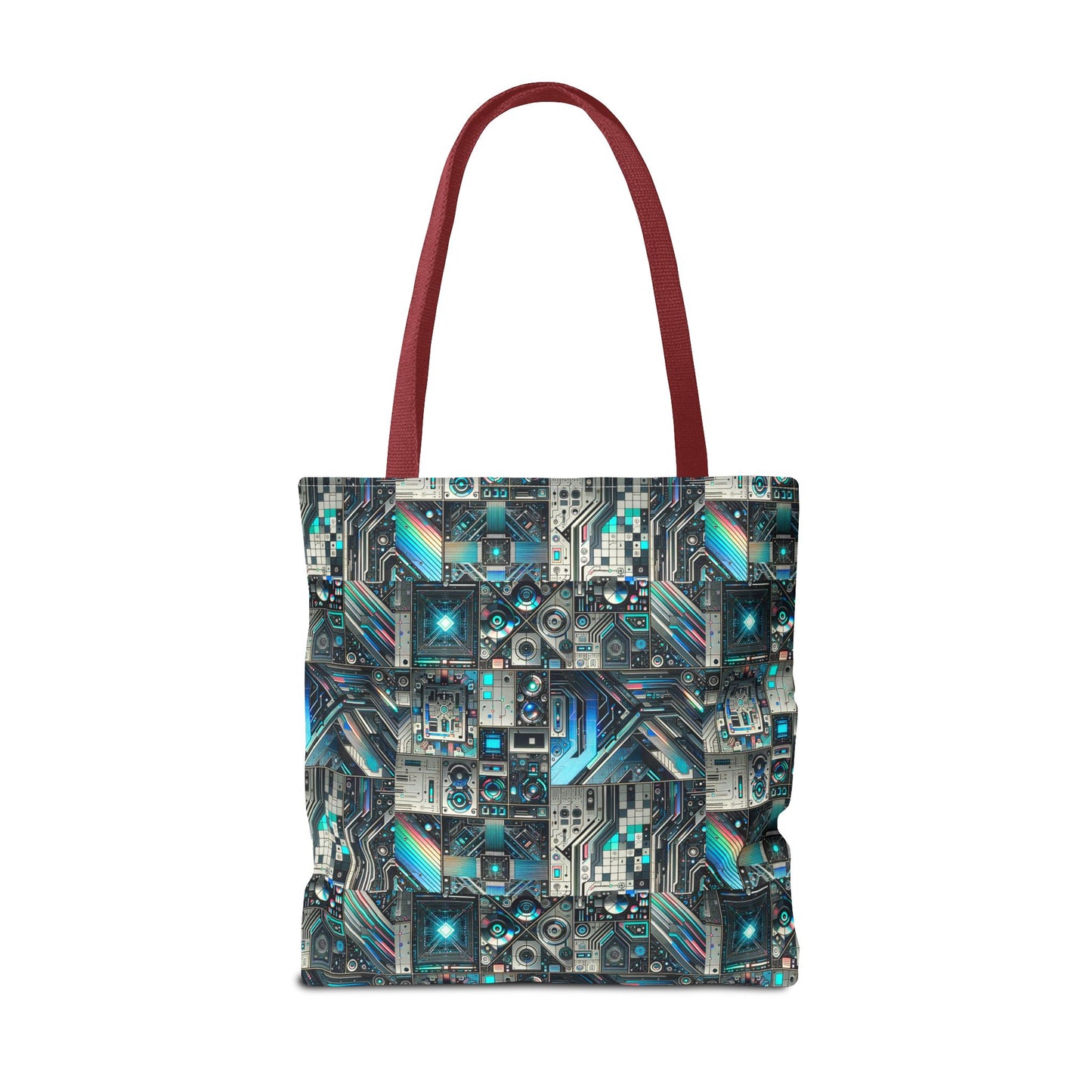Tech-Infused Futurism Sleek Tech Edge Tote Bag - 8404 Design-48
