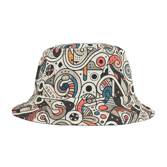 Modern Minimalism Minimalist Tech Bucket Hat - 8404 Design-61
